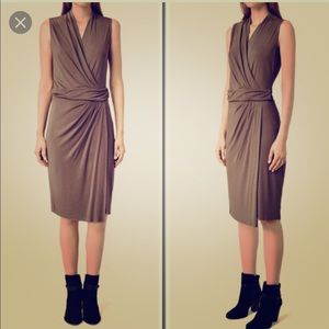 NWT All Saints wrap dress in rusty orange